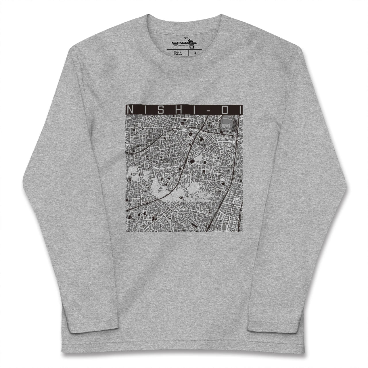 【西大井(東京都)】地図柄ロングスリーブTシャツ