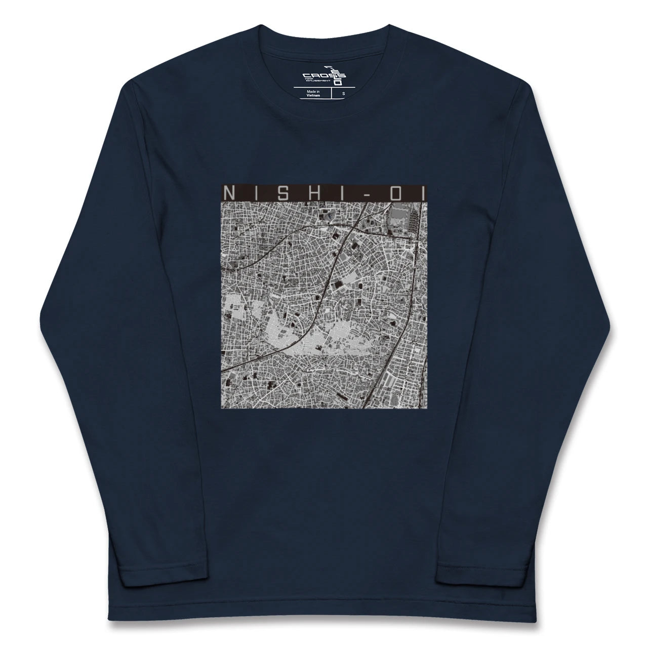 【西大井(東京都)】地図柄ロングスリーブTシャツ