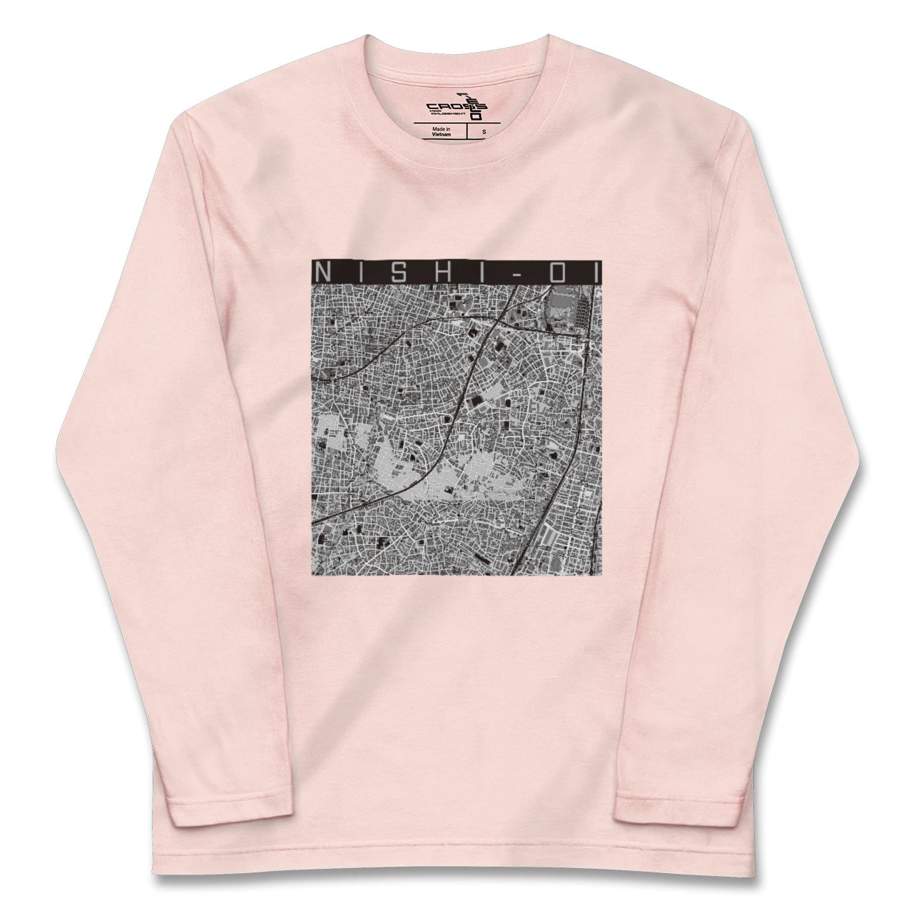 【西大井(東京都)】地図柄ロングスリーブTシャツ