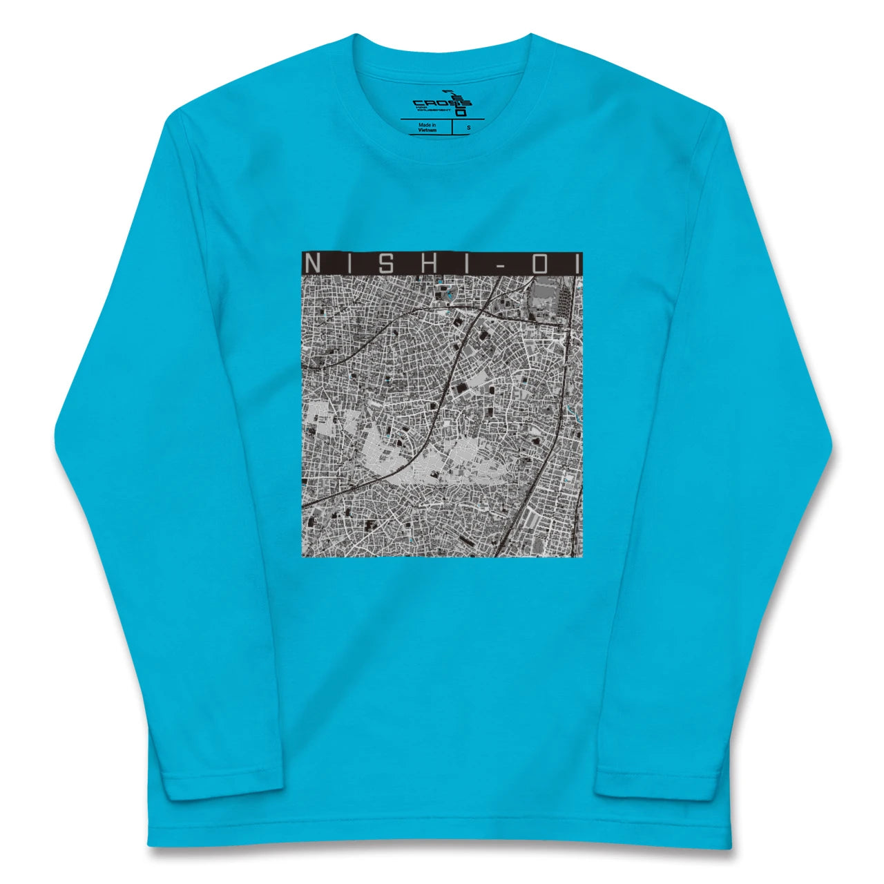 【西大井(東京都)】地図柄ロングスリーブTシャツ
