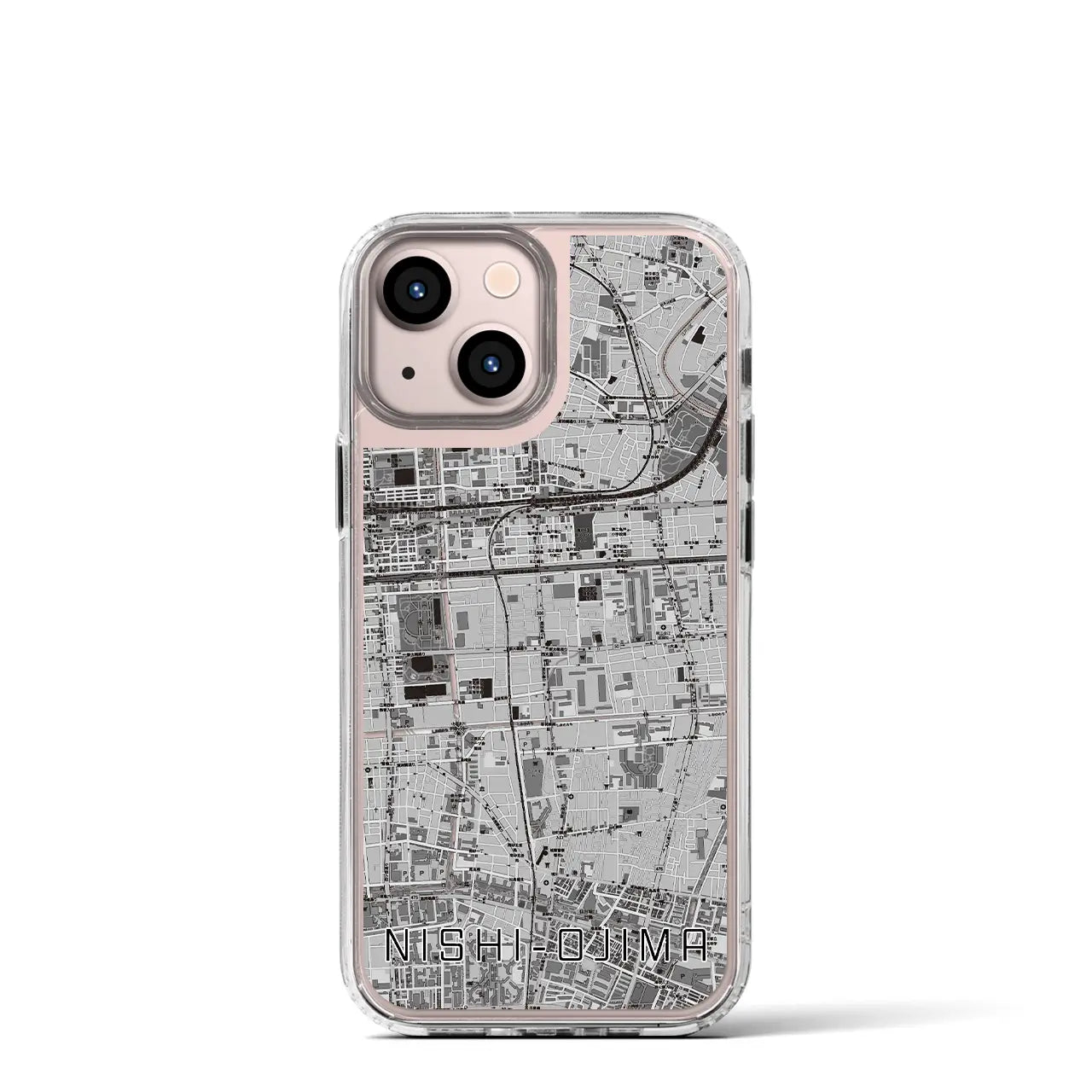 【西大島(東京都)】地図柄iPhoneケース(MagSafeタイプ)