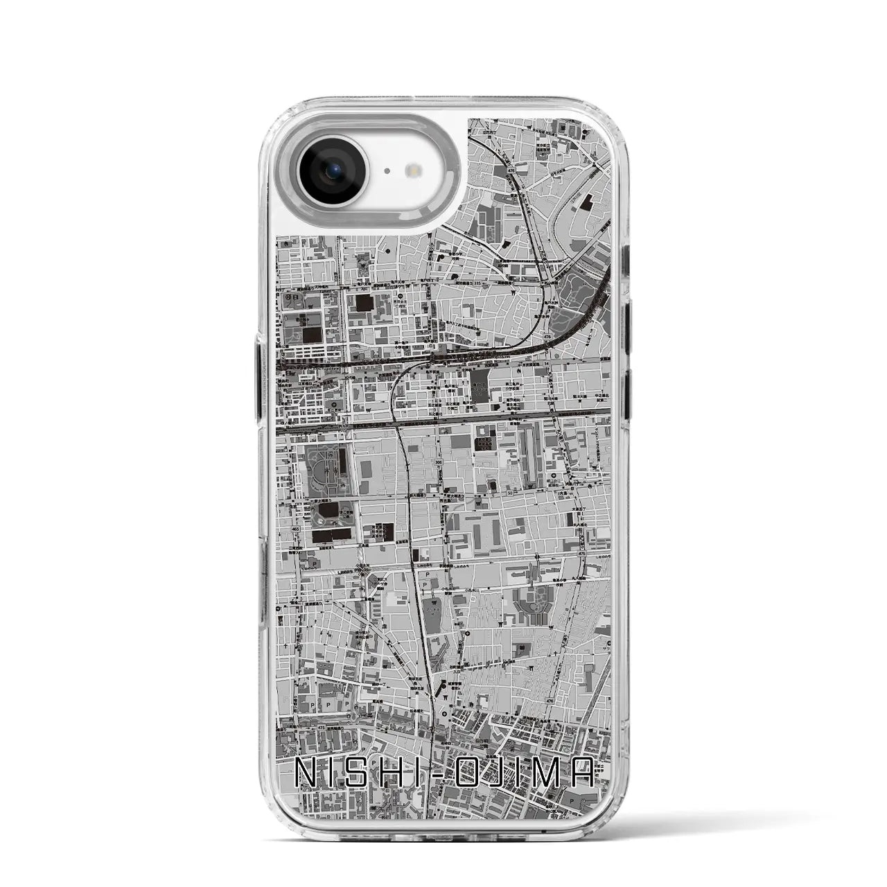 【西大島(東京都)】地図柄iPhoneケース(MagSafeタイプ)