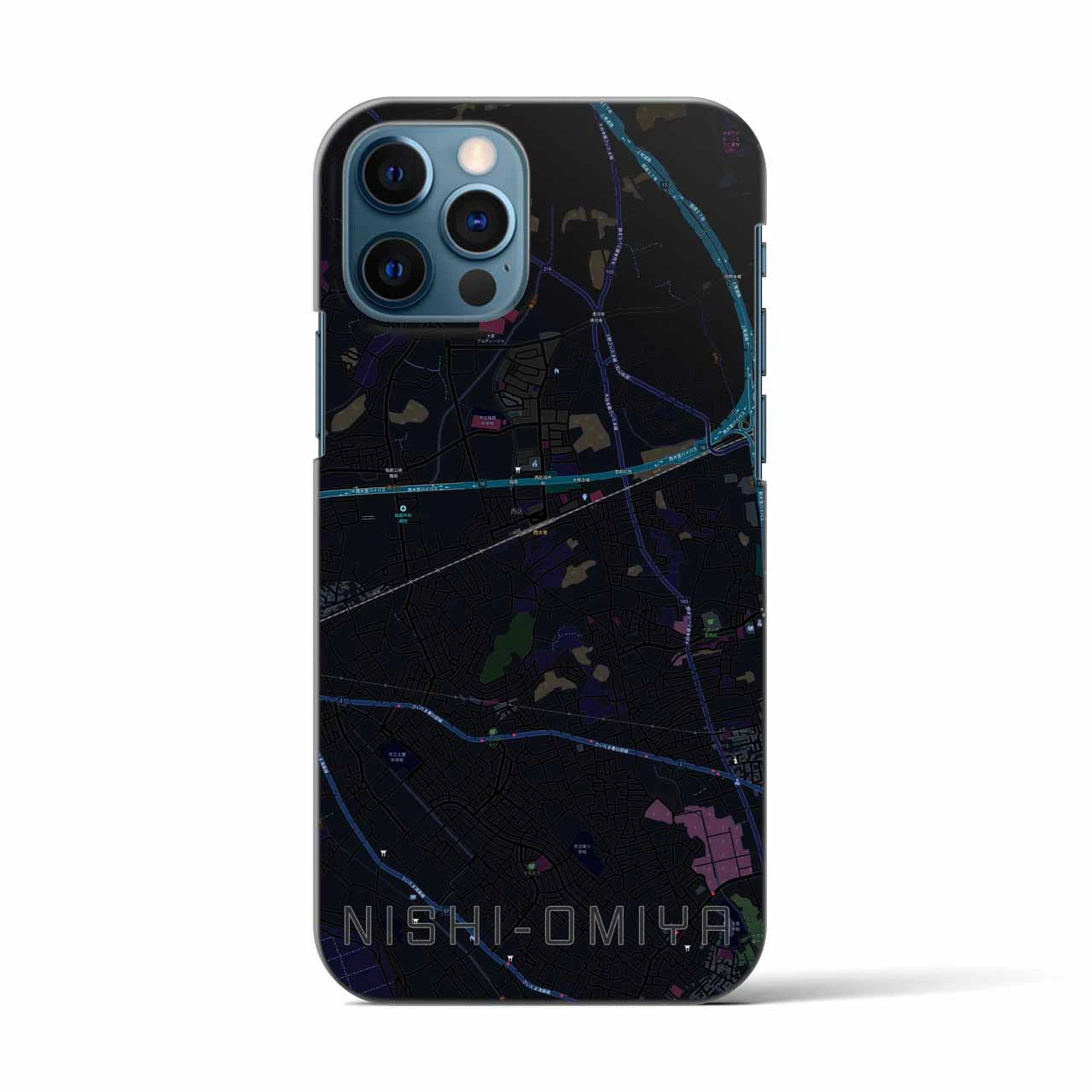 【西大宮(埼玉県)】地図柄iPhoneケース(バックカバータイプ)