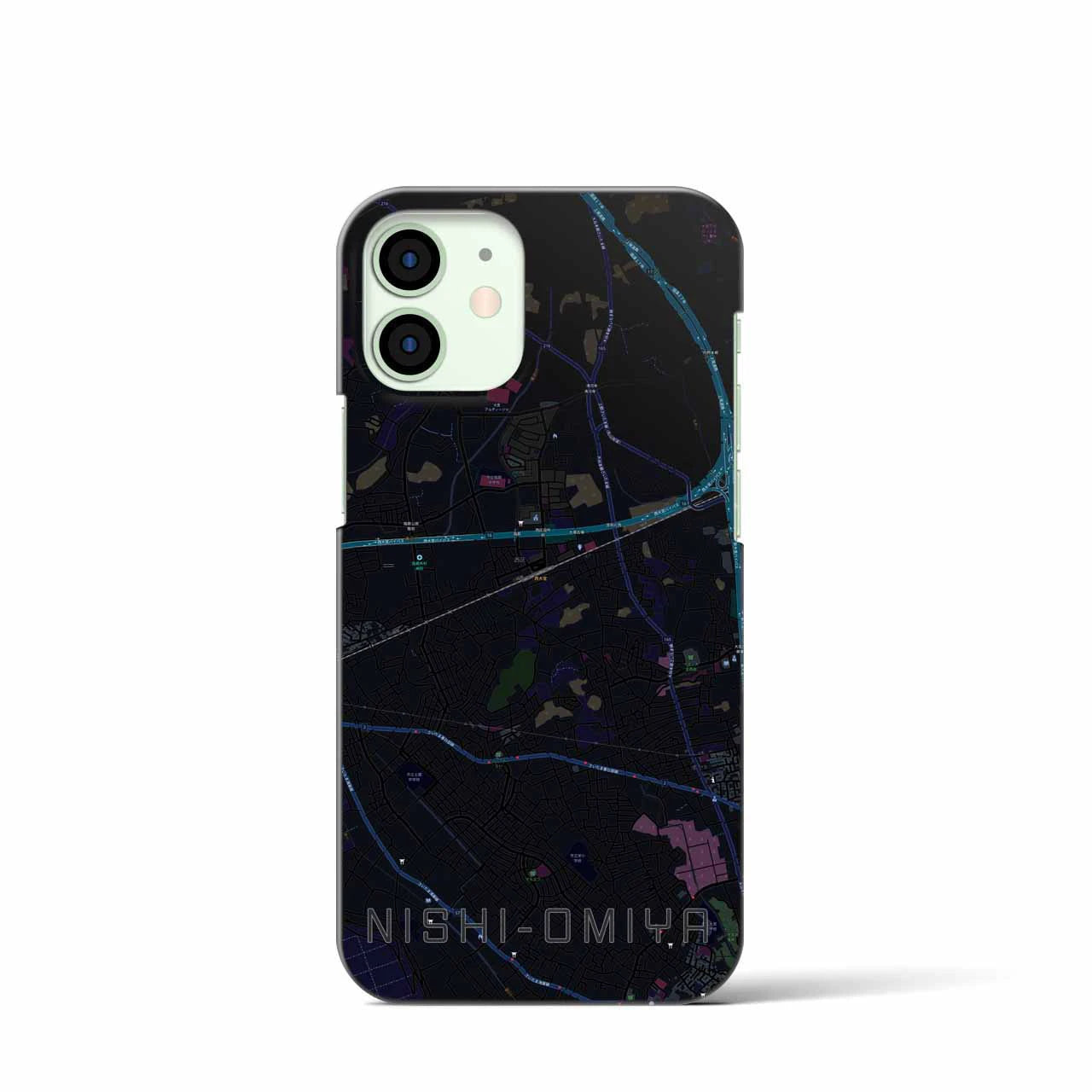 【西大宮(埼玉県)】地図柄iPhoneケース(バックカバータイプ)