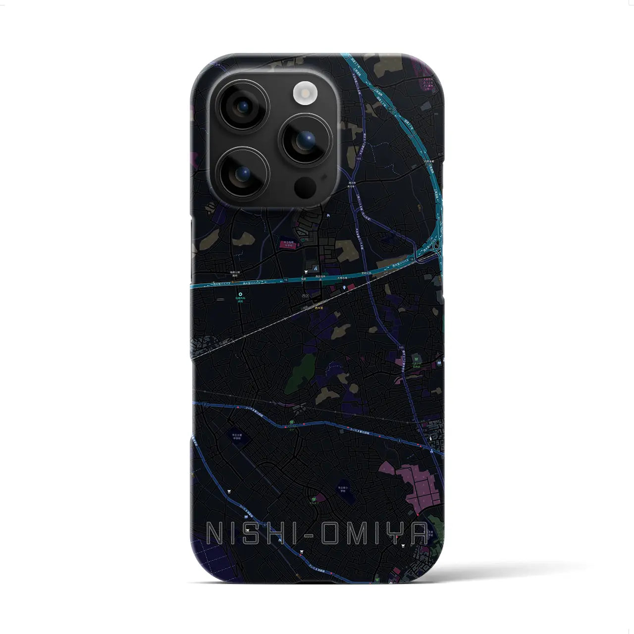 【西大宮(埼玉県)】地図柄iPhoneケース(バックカバータイプ)