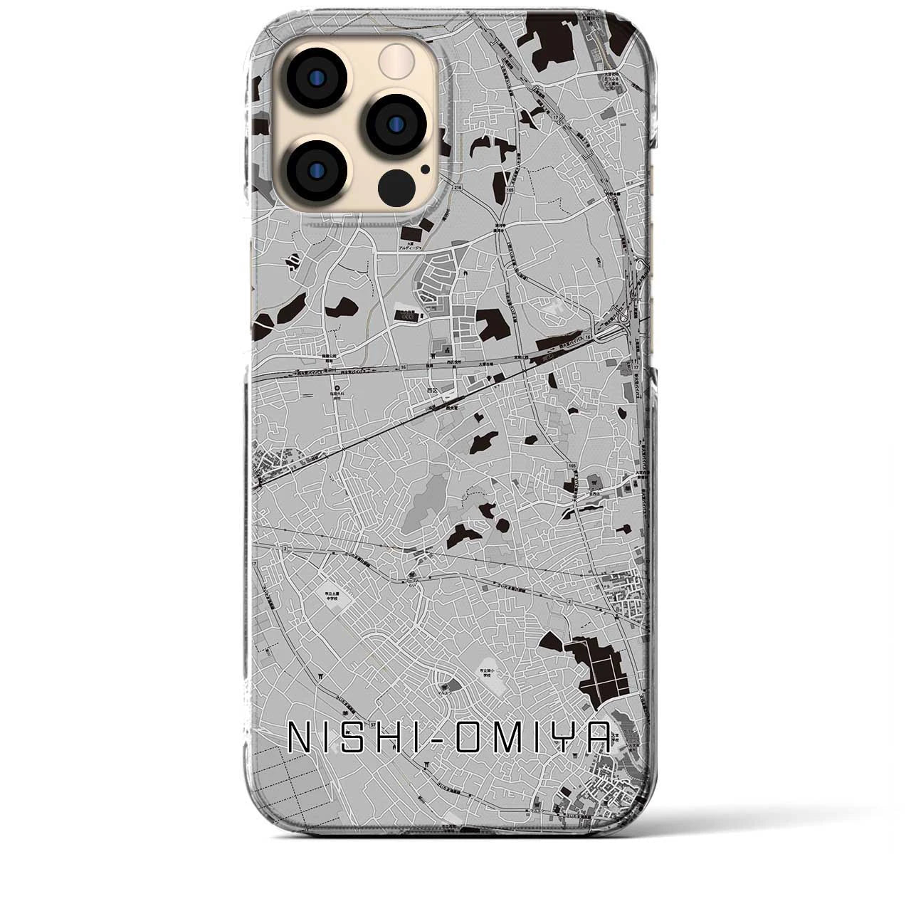 【西大宮(埼玉県)】地図柄iPhoneケース(クリアタイプ)