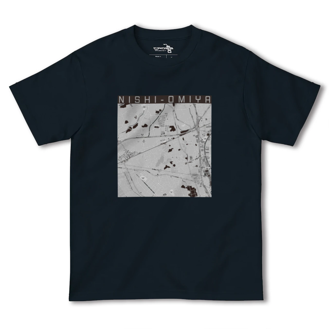 【西大宮(埼玉県)】地図柄ヘビーウェイトTシャツ