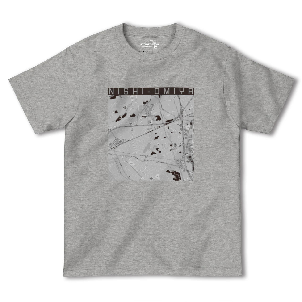 【西大宮(埼玉県)】地図柄ヘビーウェイトTシャツ