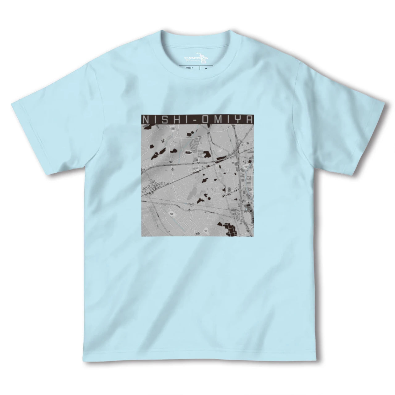 【西大宮(埼玉県)】地図柄ヘビーウェイトTシャツ