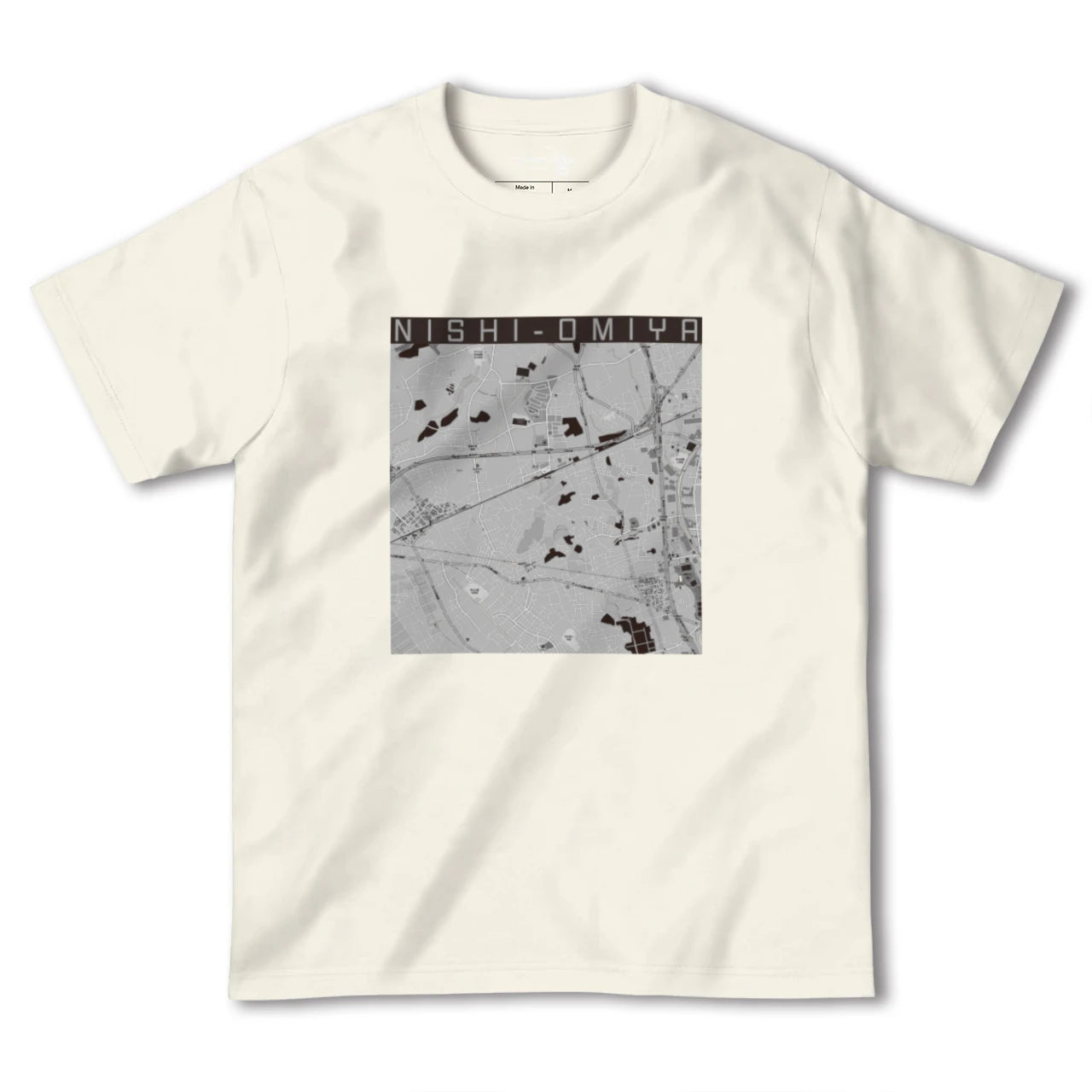 【西大宮(埼玉県)】地図柄ヘビーウェイトTシャツ