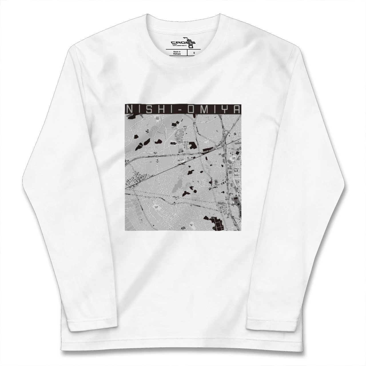【西大宮(埼玉県)】地図柄ロングスリーブTシャツ