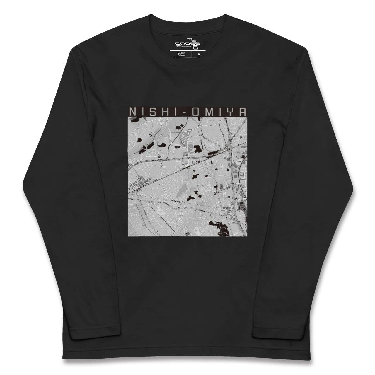 【西大宮(埼玉県)】地図柄ロングスリーブTシャツ