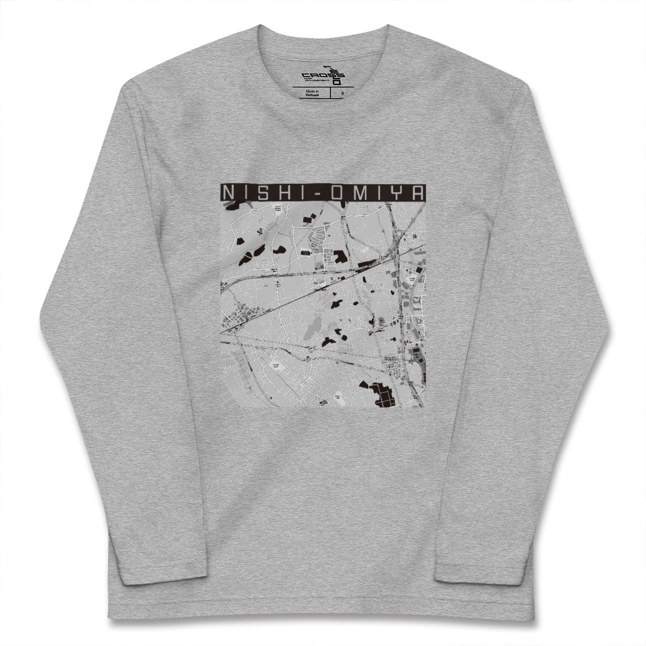 【西大宮(埼玉県)】地図柄ロングスリーブTシャツ