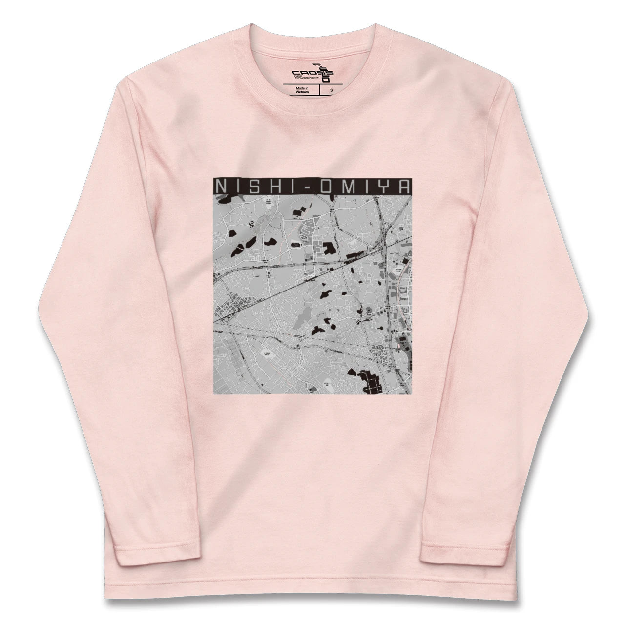 【西大宮(埼玉県)】地図柄ロングスリーブTシャツ