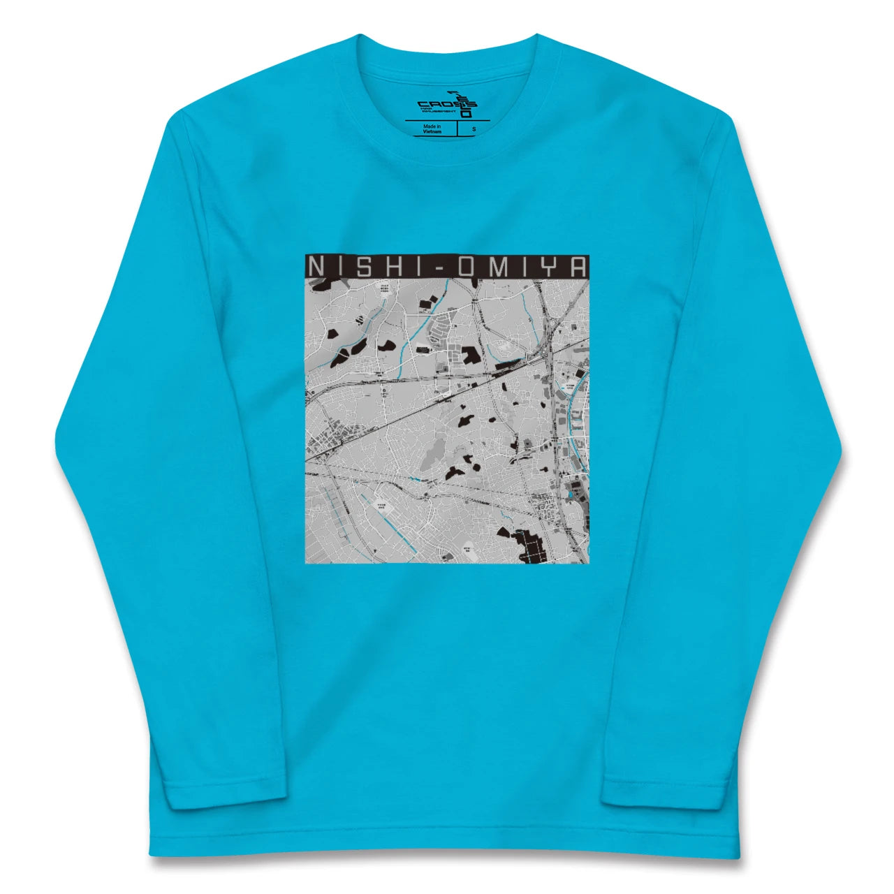 【西大宮(埼玉県)】地図柄ロングスリーブTシャツ