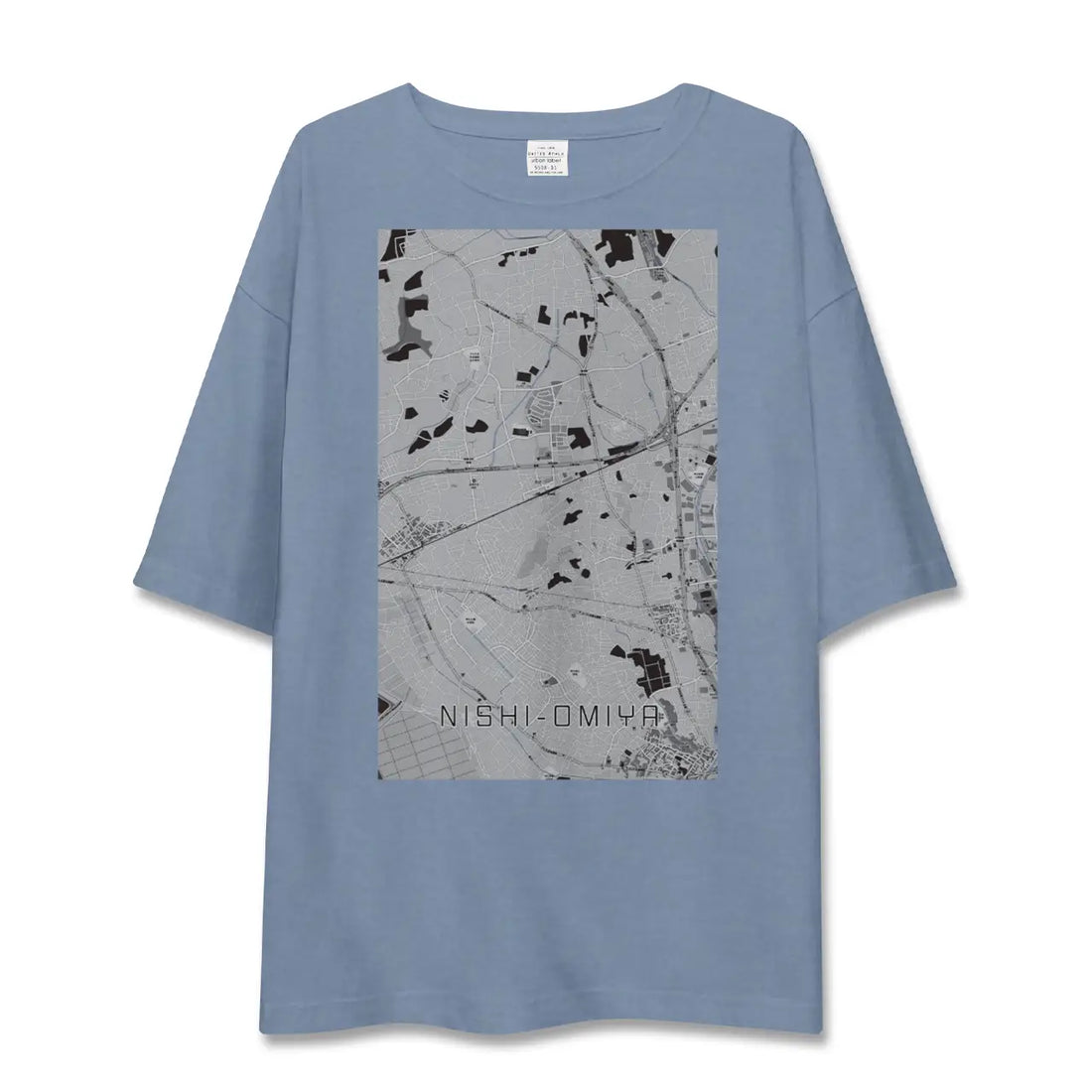 【西大宮(埼玉県)】地図柄ビッグシルエットTシャツ