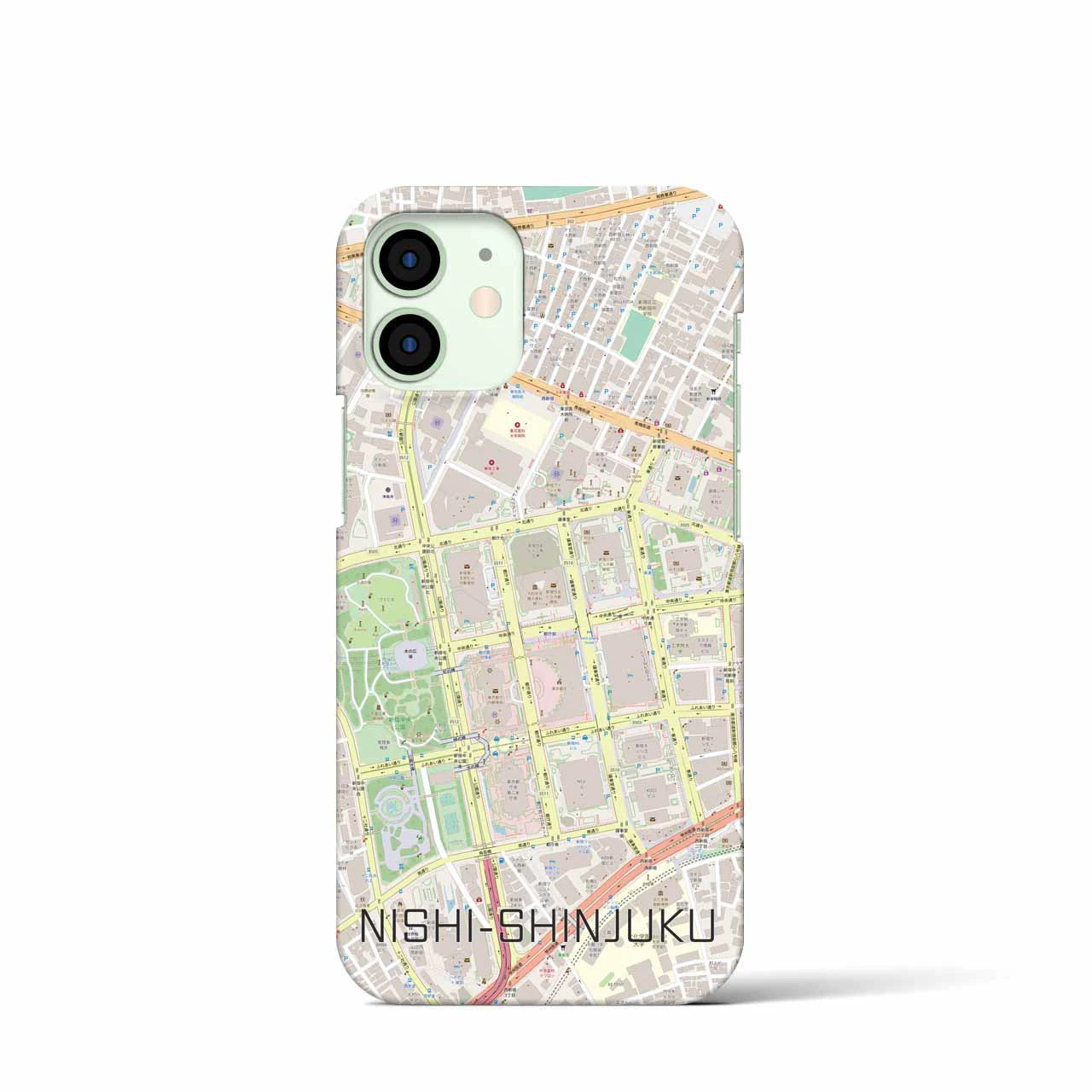 【西新宿(東京都)】地図柄iPhoneケース(バックカバータイプ)