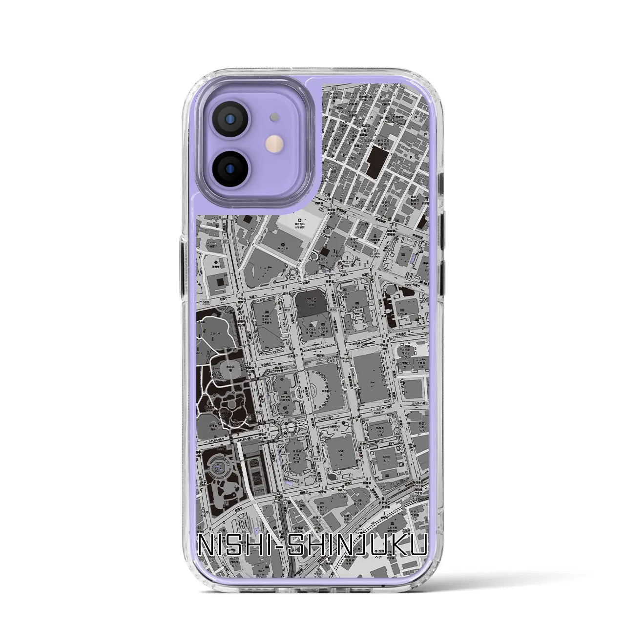 【西新宿(東京都)】地図柄iPhoneケース(MagSafeタイプ)