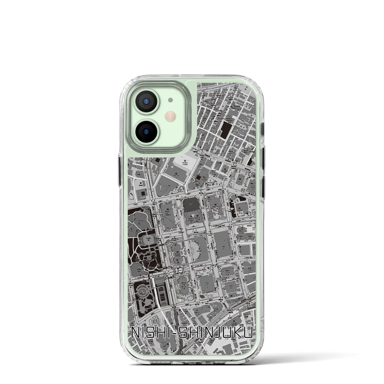【西新宿(東京都)】地図柄iPhoneケース(MagSafeタイプ)