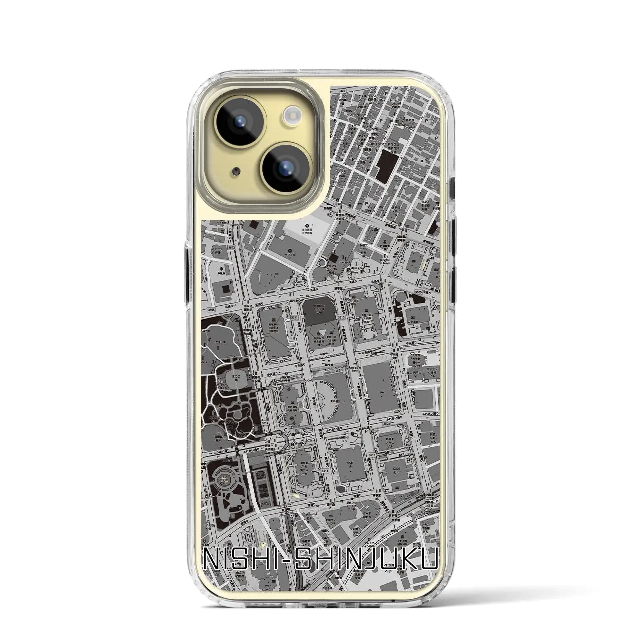 【西新宿(東京都)】地図柄iPhoneケース(MagSafeタイプ)