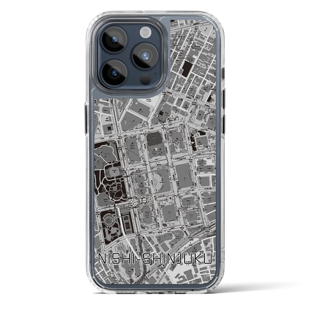 【西新宿(東京都)】地図柄iPhoneケース(MagSafeタイプ)