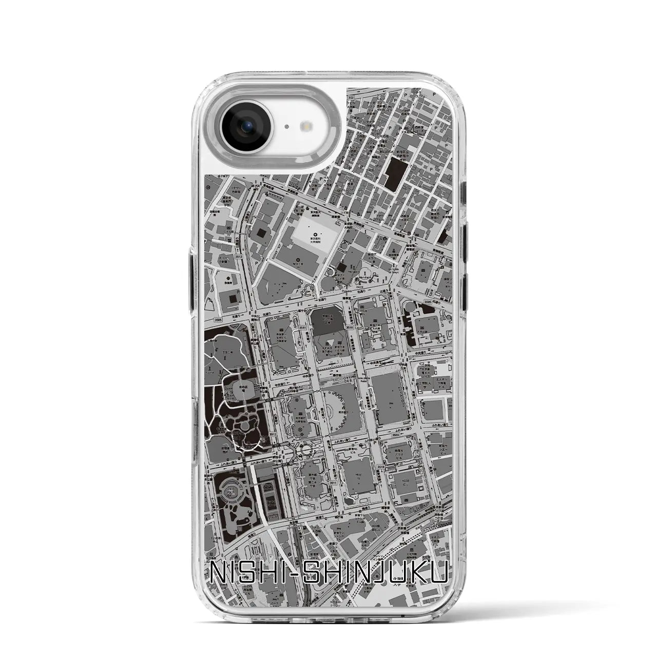 【西新宿(東京都)】地図柄iPhoneケース(MagSafeタイプ)