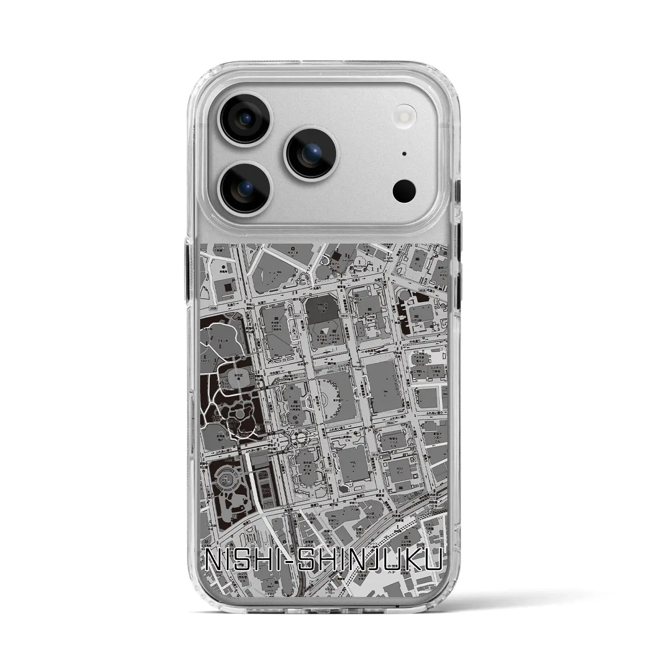 【西新宿(東京都)】地図柄iPhoneケース(MagSafeタイプ)