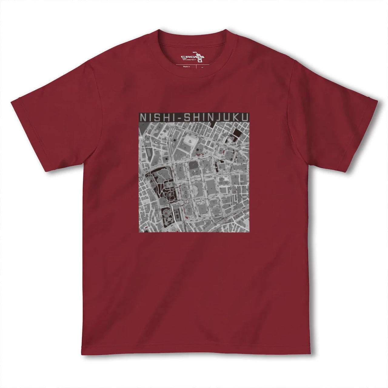 【西新宿(東京都)】地図柄ヘビーウェイトTシャツ
