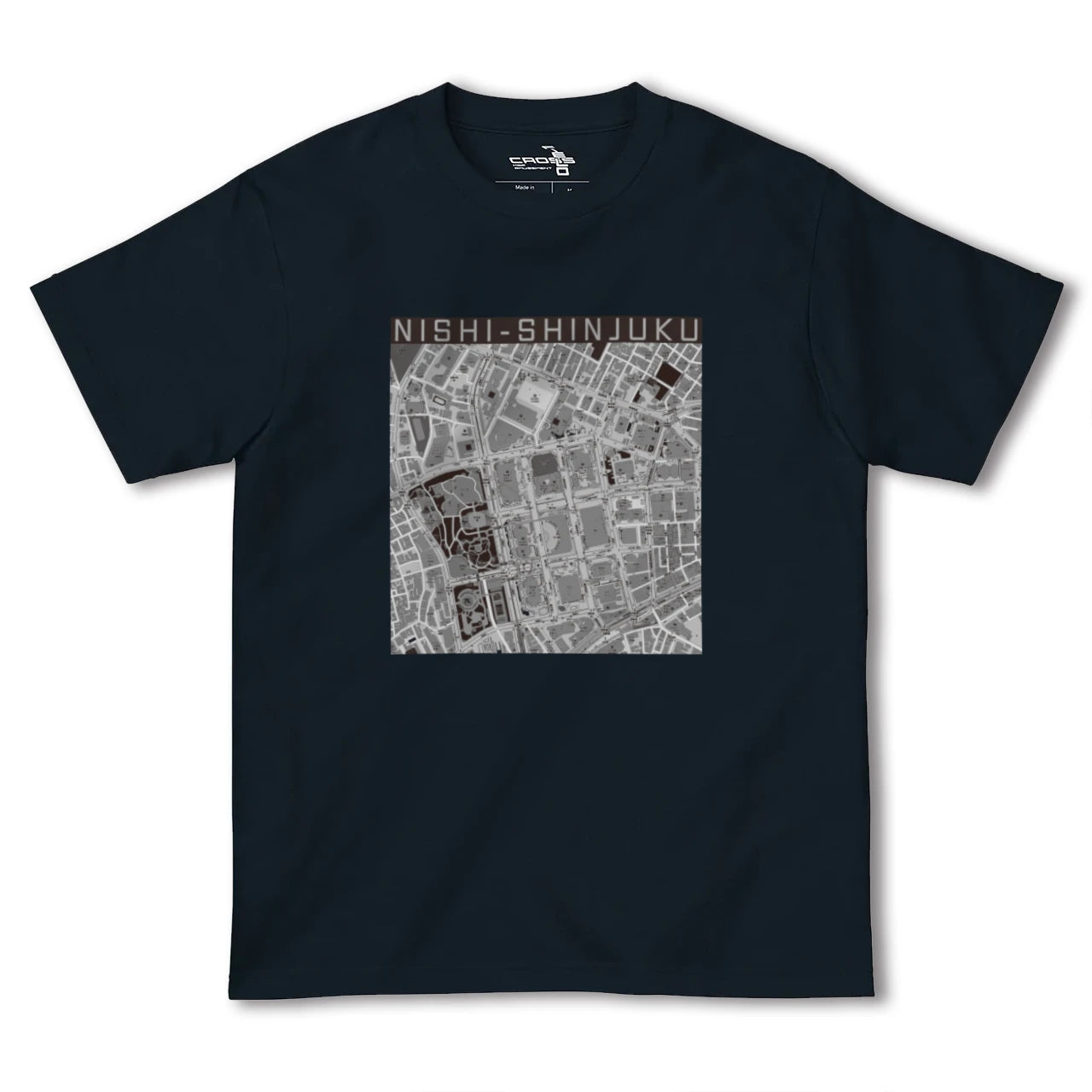 【西新宿(東京都)】地図柄ヘビーウェイトTシャツ