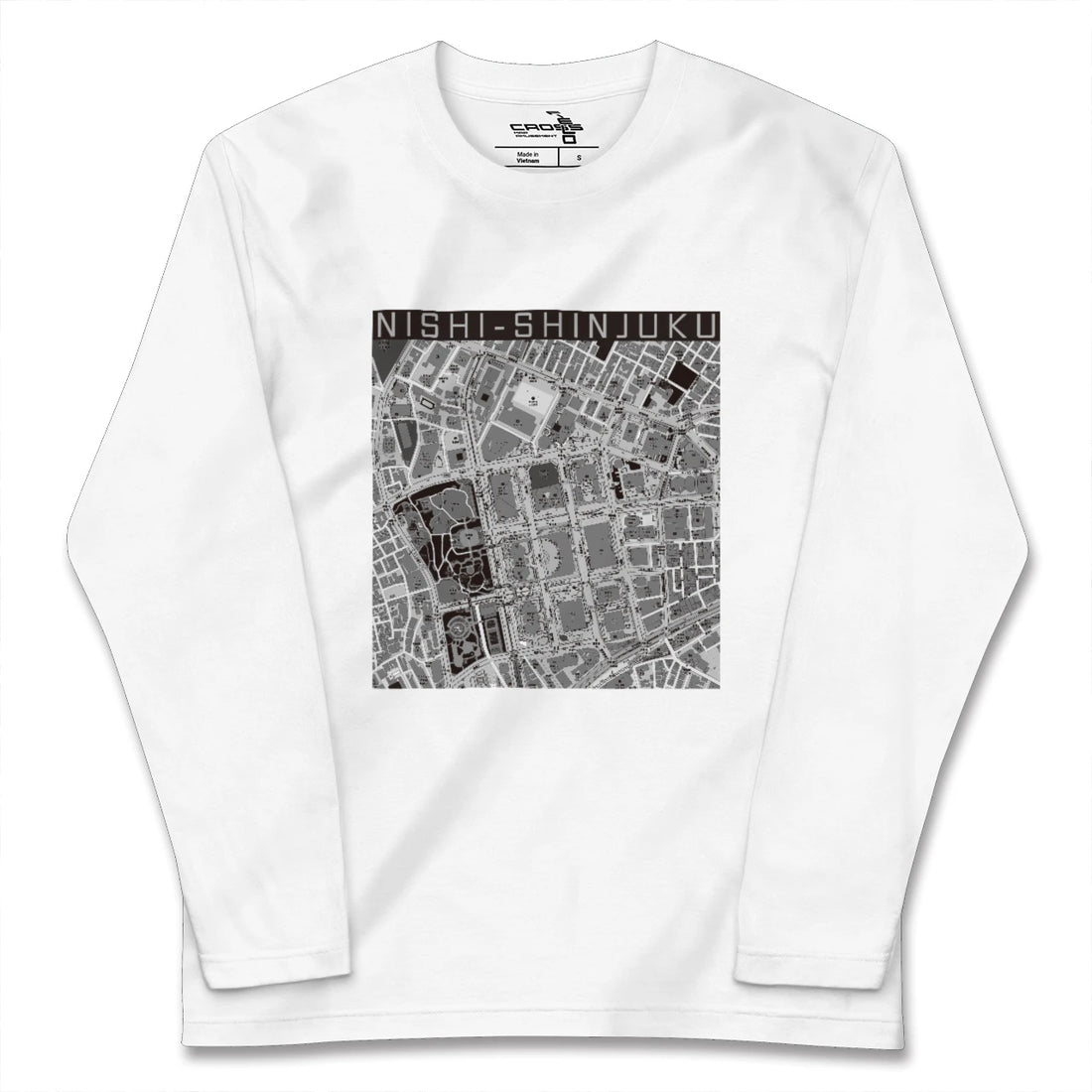 【西新宿(東京都)】地図柄ロングスリーブTシャツ