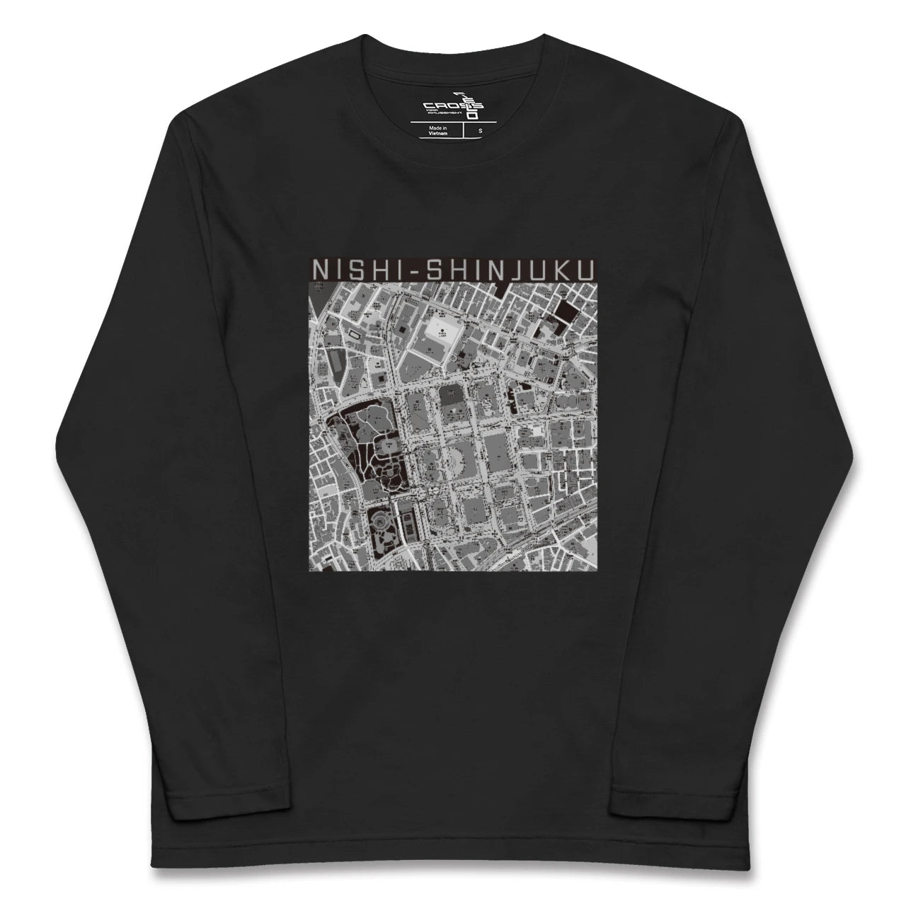 【西新宿(東京都)】地図柄ロングスリーブTシャツ