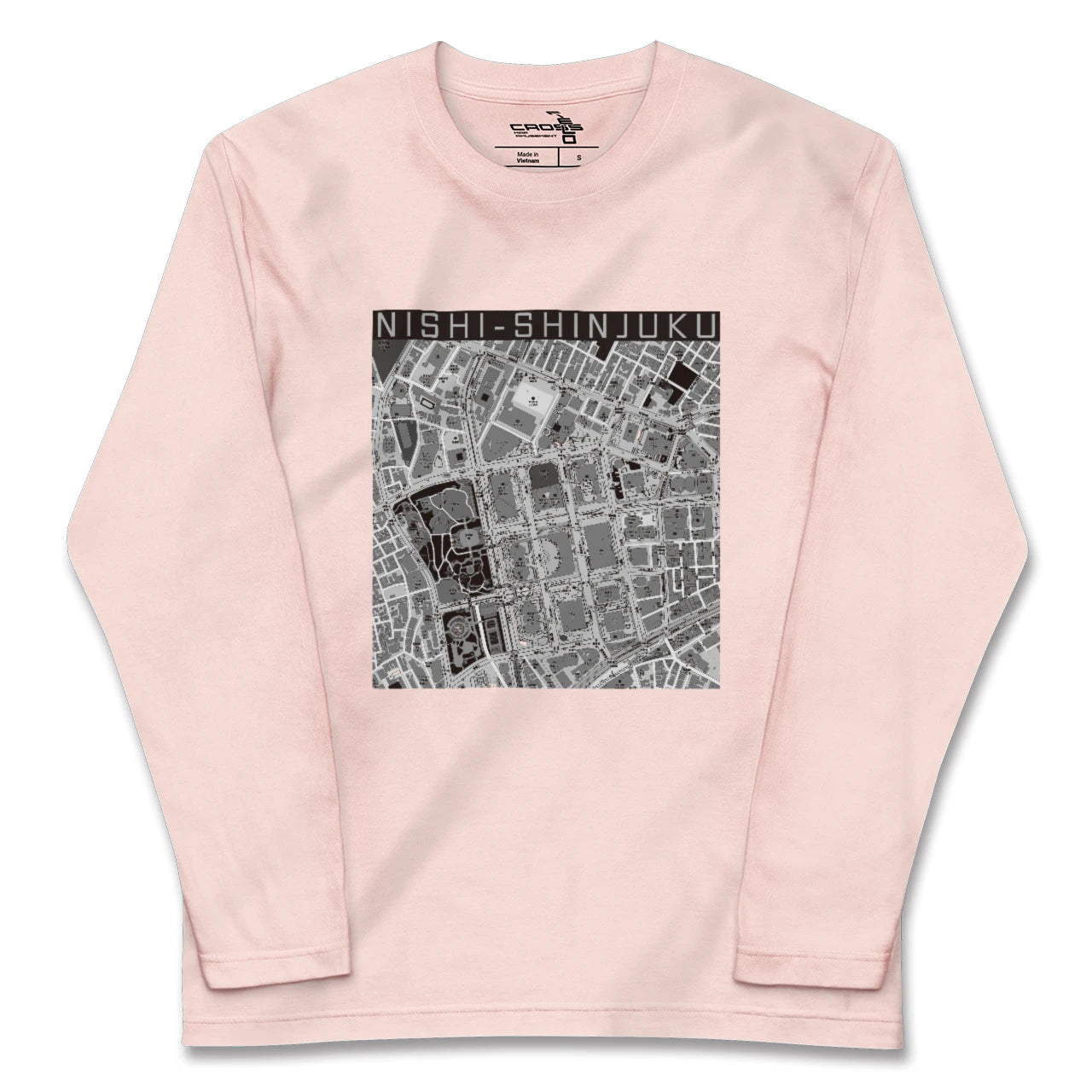 【西新宿(東京都)】地図柄ロングスリーブTシャツ