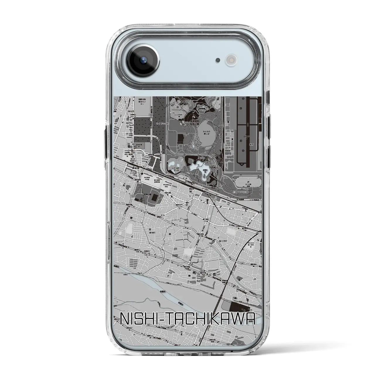 【西立川(東京都)】地図柄iPhoneケース(MagSafeタイプ)