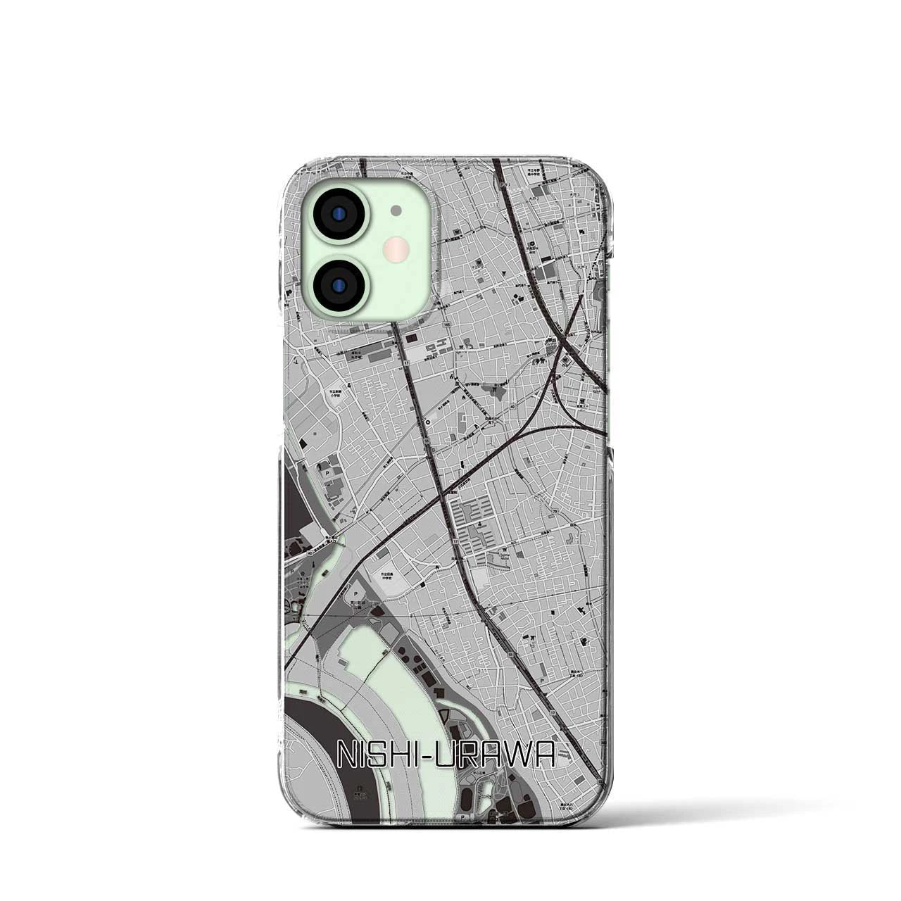 【西浦和(埼玉県)】地図柄iPhoneケース(クリアタイプ)