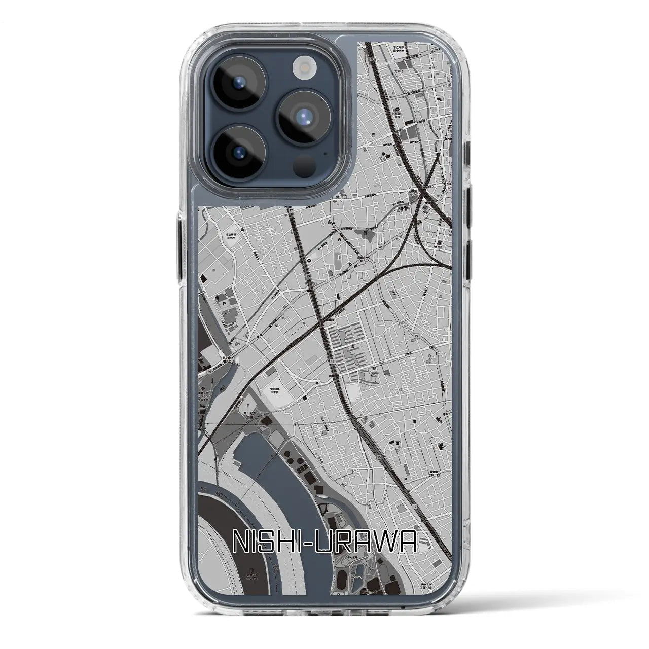 【西浦和(埼玉県)】地図柄iPhoneケース(MagSafeタイプ)