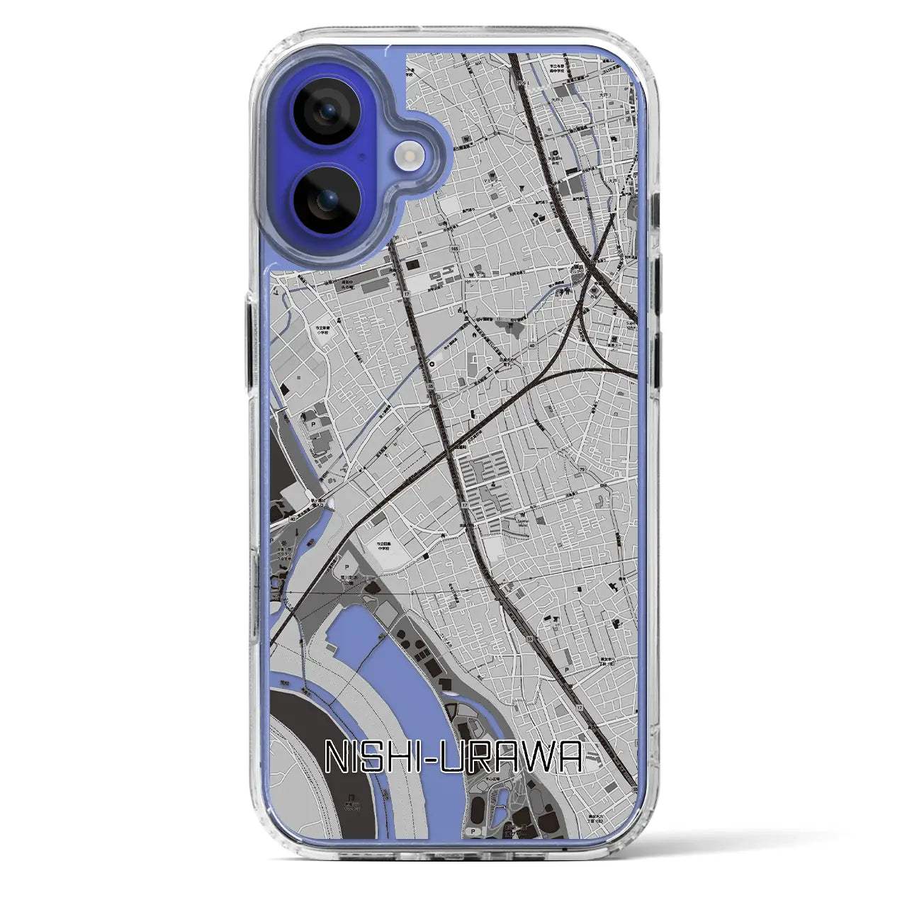 【西浦和(埼玉県)】地図柄iPhoneケース(MagSafeタイプ)