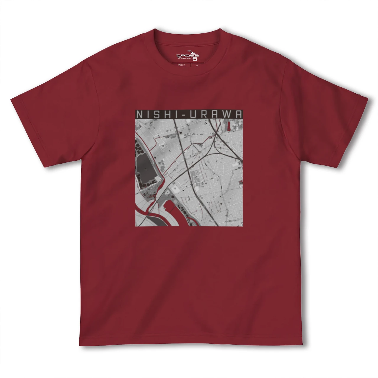 【西浦和(埼玉県)】地図柄ヘビーウェイトTシャツ