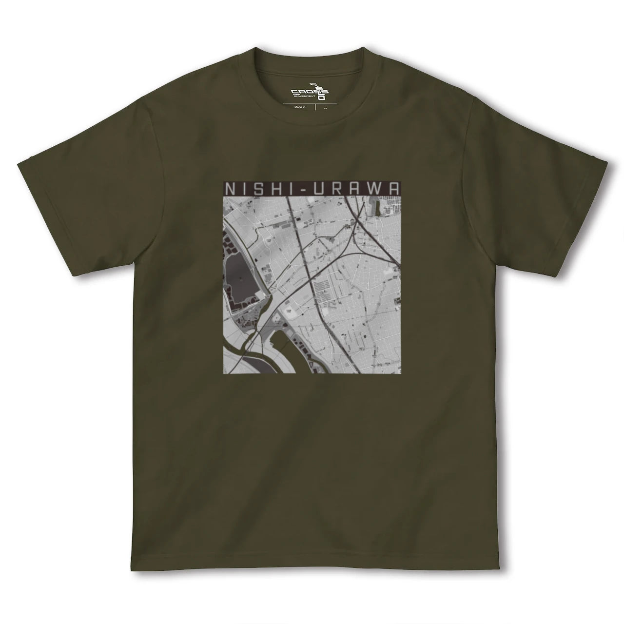 【西浦和(埼玉県)】地図柄ヘビーウェイトTシャツ