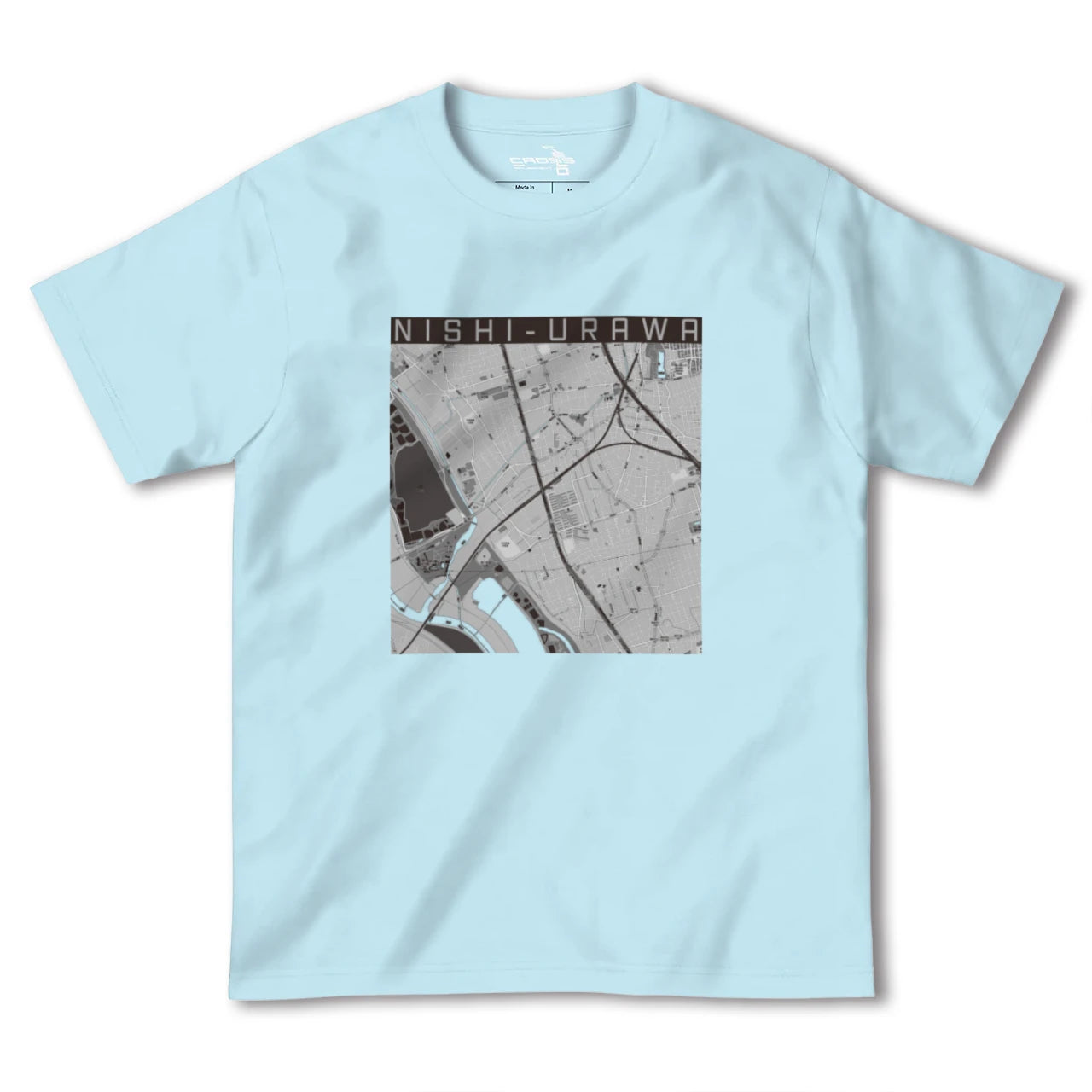 【西浦和(埼玉県)】地図柄ヘビーウェイトTシャツ