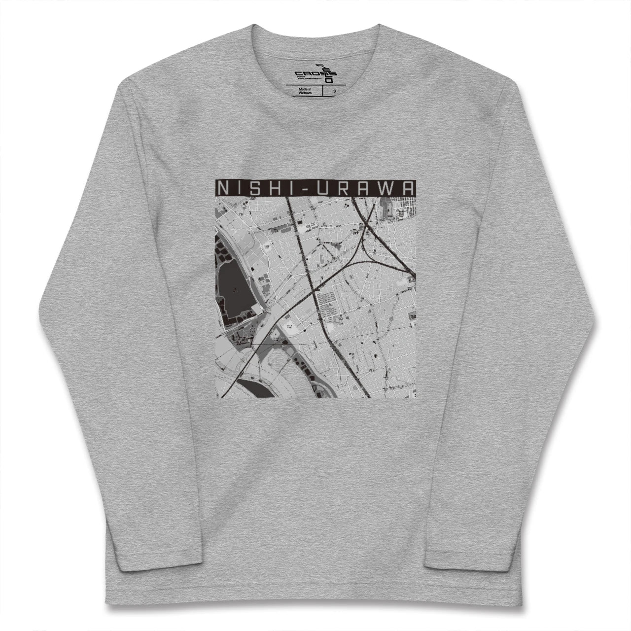 【西浦和(埼玉県)】地図柄ロングスリーブTシャツ