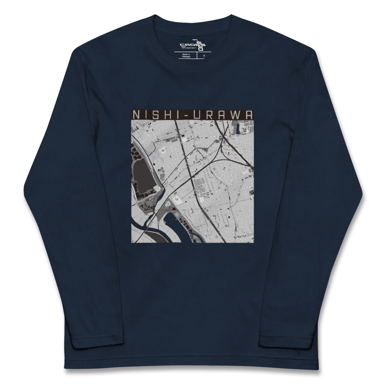 【西浦和(埼玉県)】地図柄ロングスリーブTシャツ