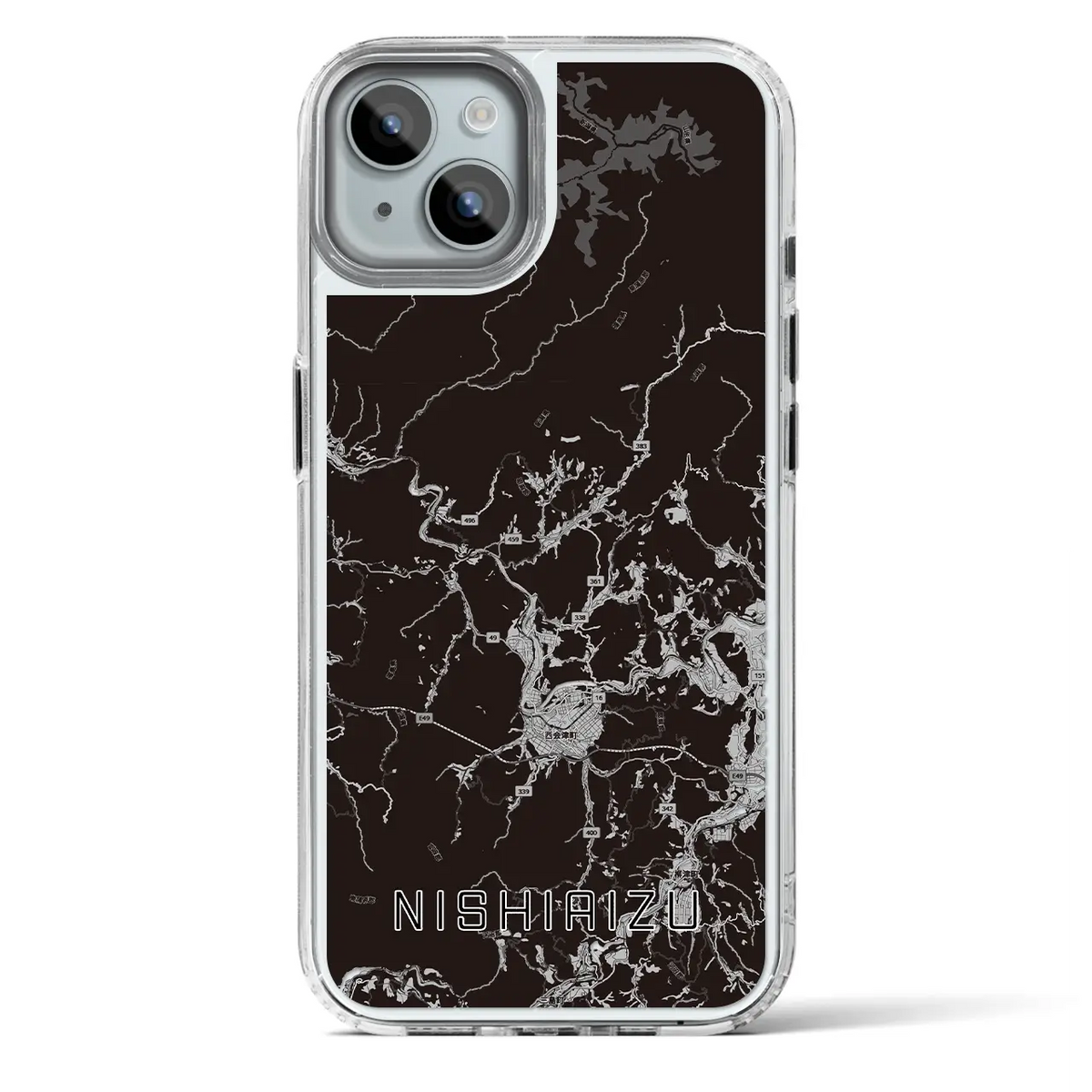 【西会津(福島県)】地図柄iPhoneケース(MagSafeタイプ)
