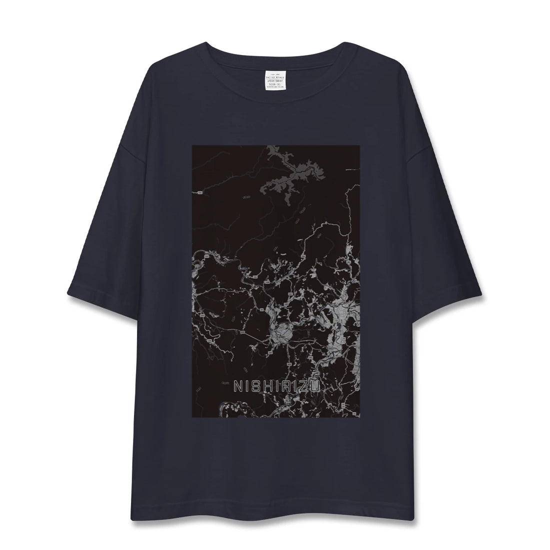 【西会津(福島県)】地図柄ビッグシルエットTシャツ