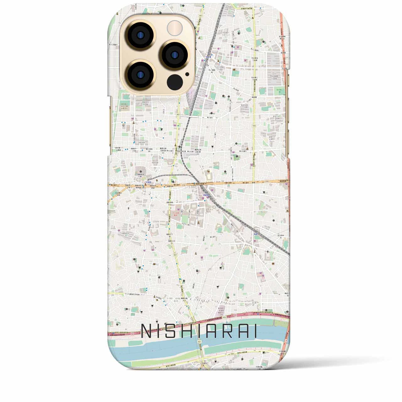 【西新井(東京都)】地図柄iPhoneケース(バックカバータイプ)