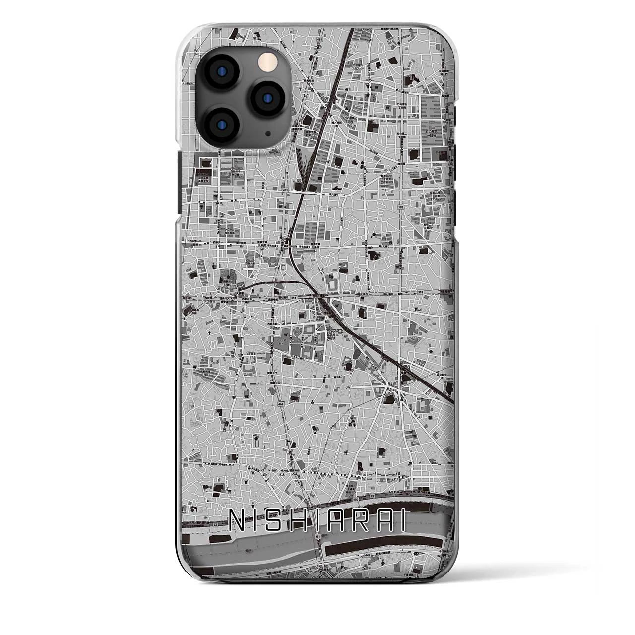 【西新井(東京都)】地図柄iPhoneケース(クリアタイプ)