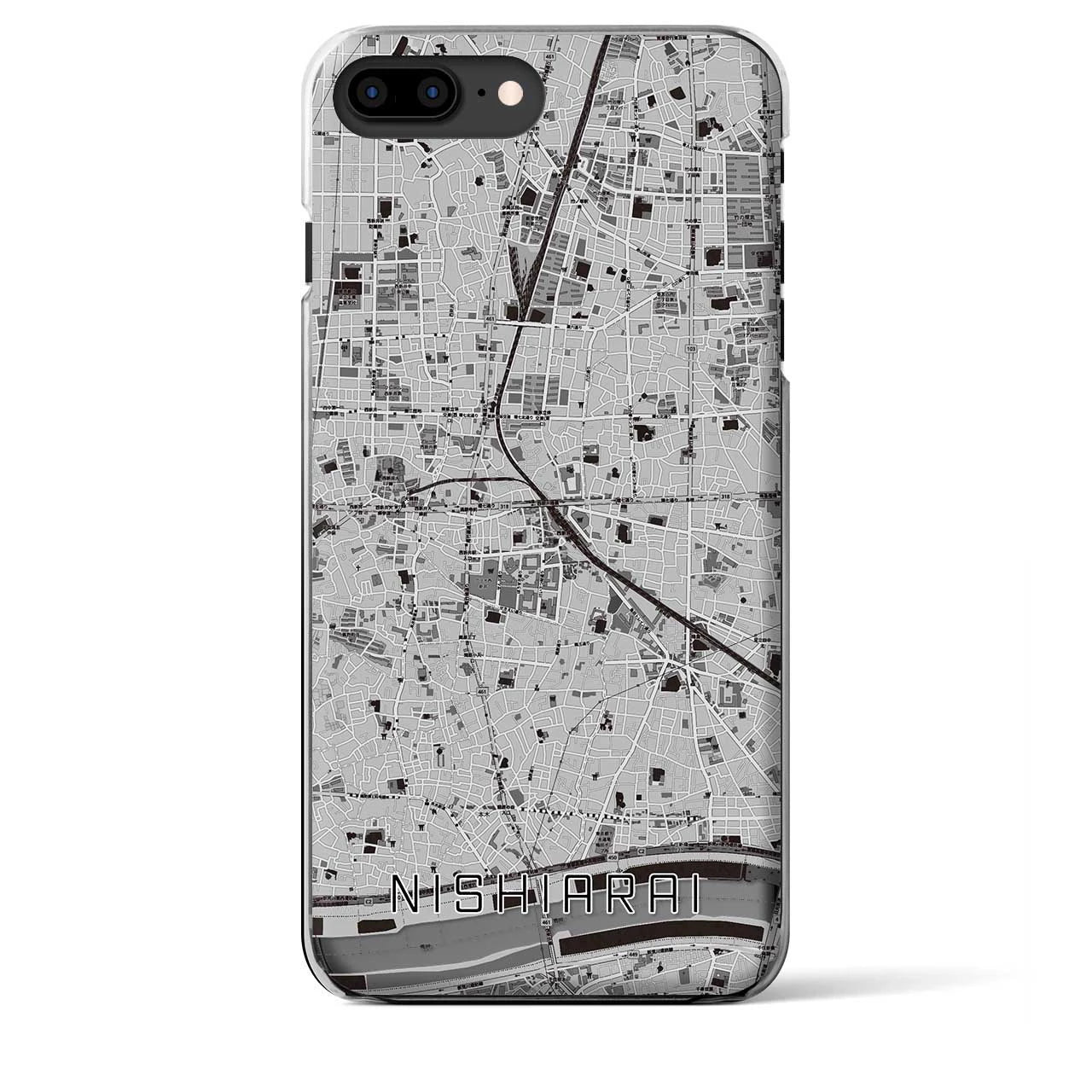 【西新井(東京都)】地図柄iPhoneケース(クリアタイプ)