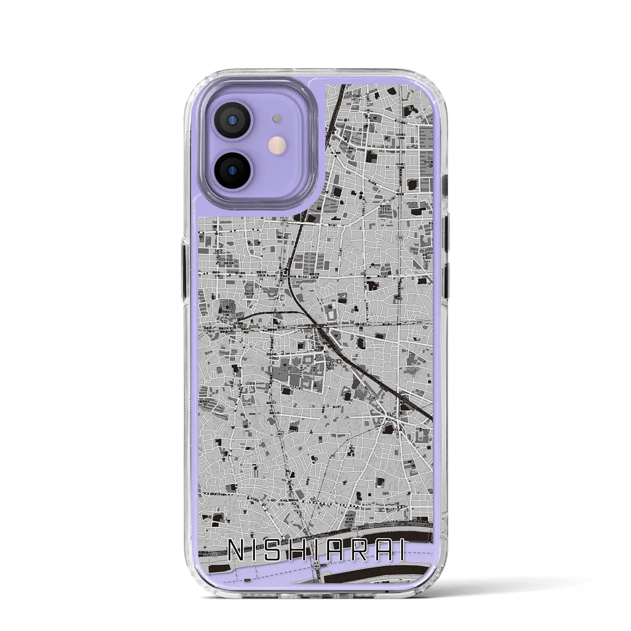 【西新井(東京都)】地図柄iPhoneケース(MagSafeタイプ)