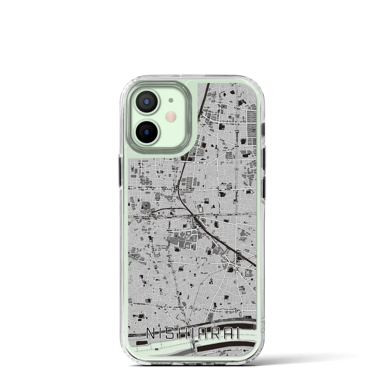 【西新井(東京都)】地図柄iPhoneケース(MagSafeタイプ)