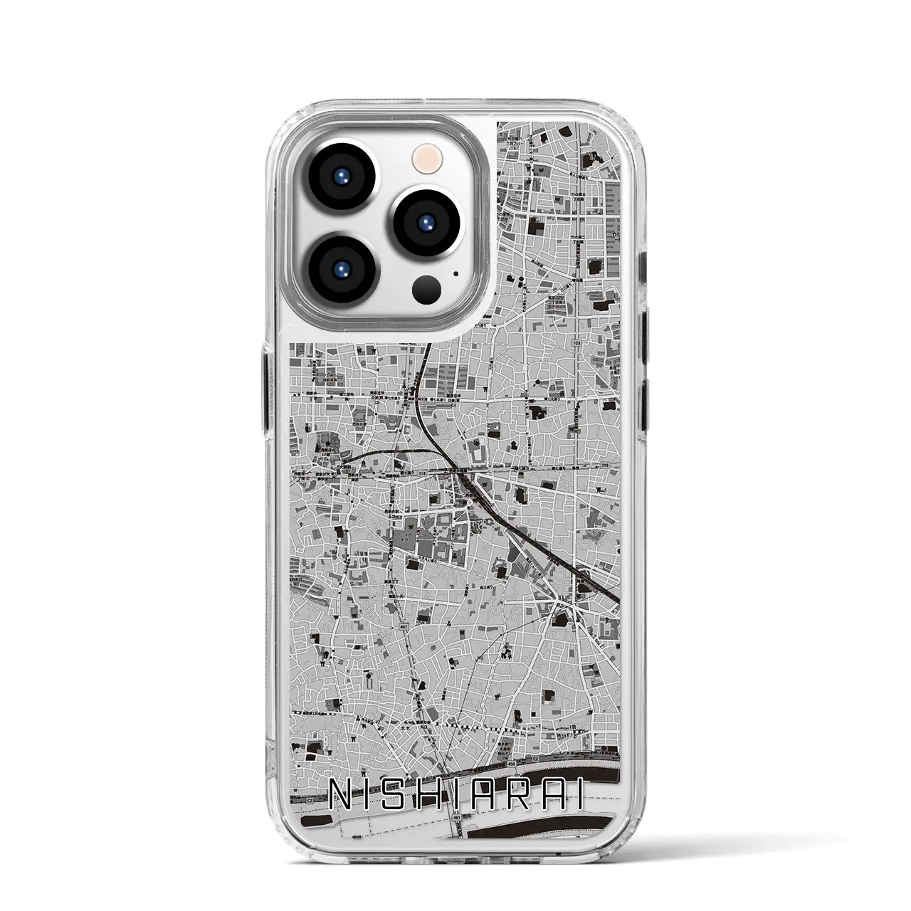 【西新井(東京都)】地図柄iPhoneケース(MagSafeタイプ)