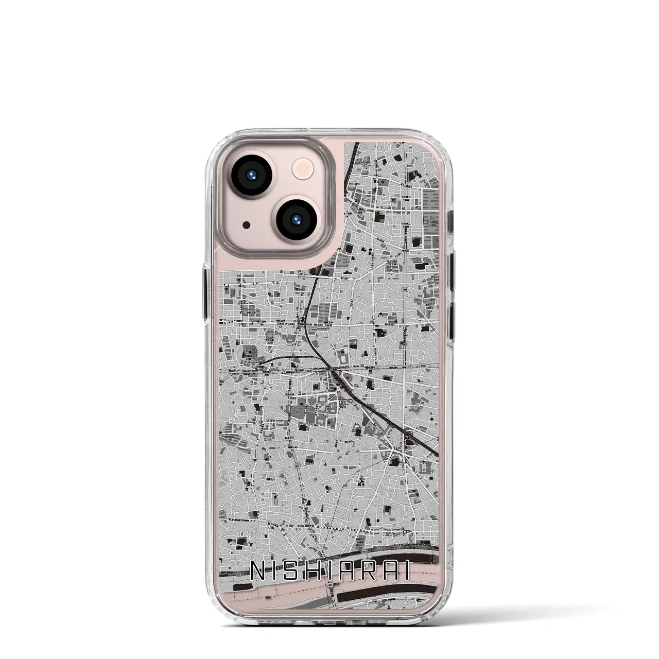 【西新井(東京都)】地図柄iPhoneケース(MagSafeタイプ)